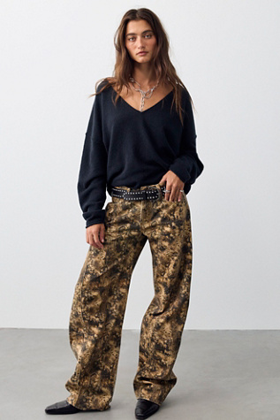 We The Free Fable Printed Twisted Jeans