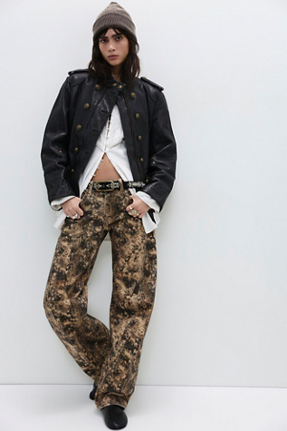 We The Free Fable Printed Twisted Jeans