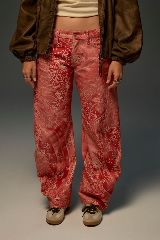 We The Free Fable Printed Twisted Jeans #3