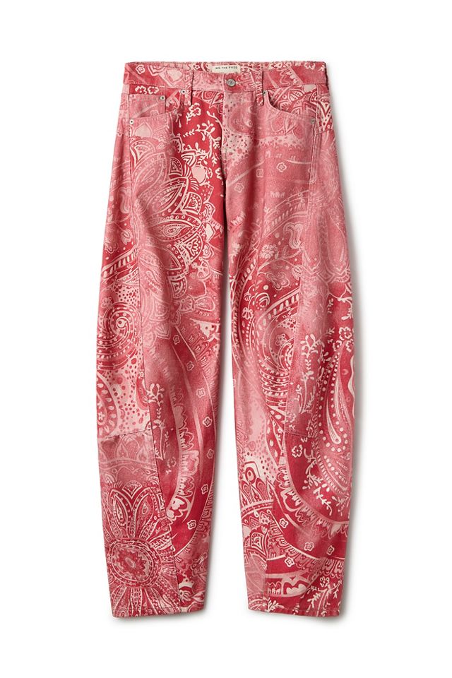 We The Free Fable Printed Twisted Jeans #4