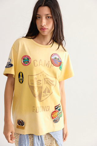 Found Embroidered Patches Camp Tee