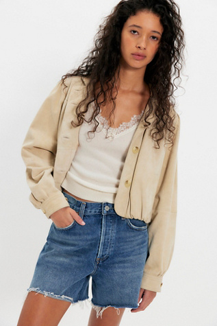 AGOLDE NYE Denim Shorts at Free People in Bounty, Size: 26
