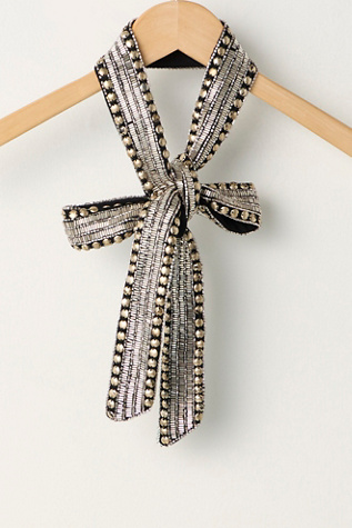 Billie Embellished Skinny Scarf
