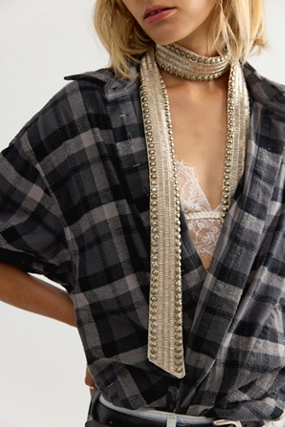 Billie Embellished Skinny Scarf