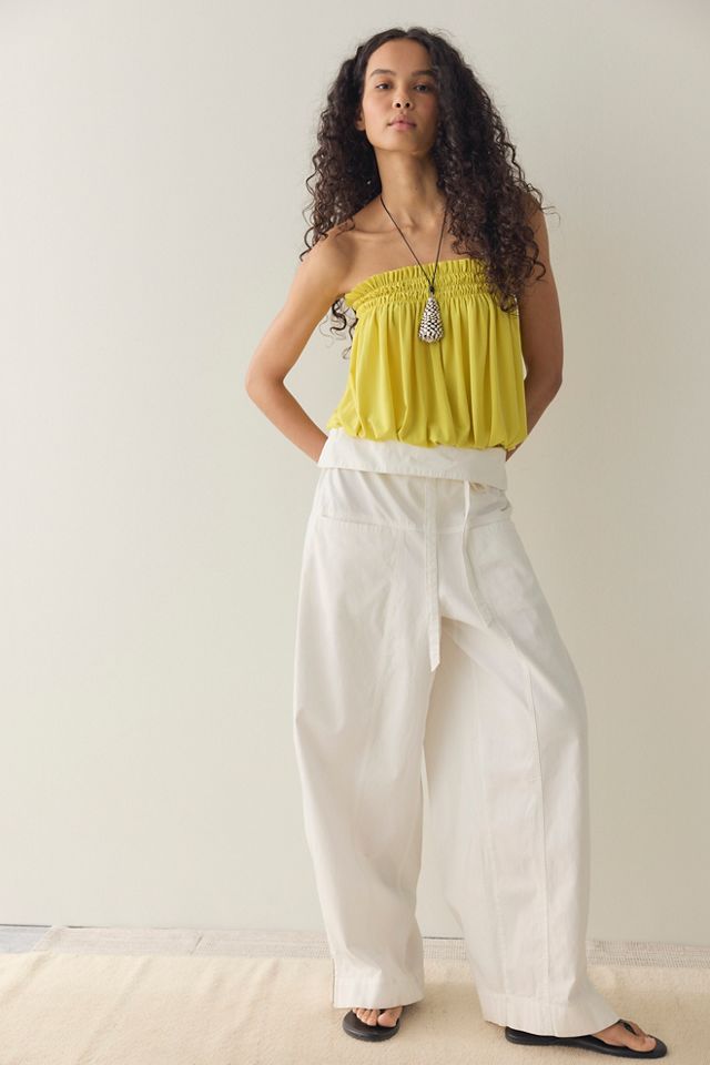 Norma Kamali Strapless Peasant Bodysuit #2