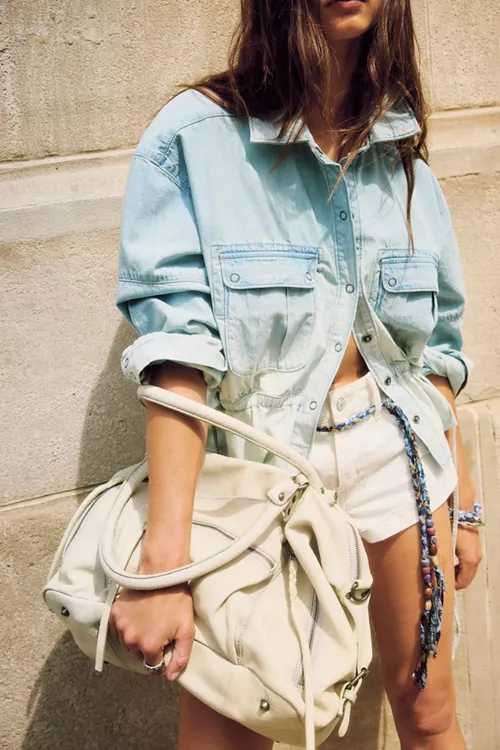 We The Free Sunout Chambray Top