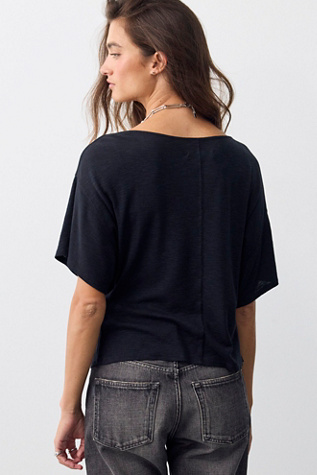 Женский топ We The Free Tinsley Waterfall Cowl-Neck Top, цвет: Чёрный — фото 3