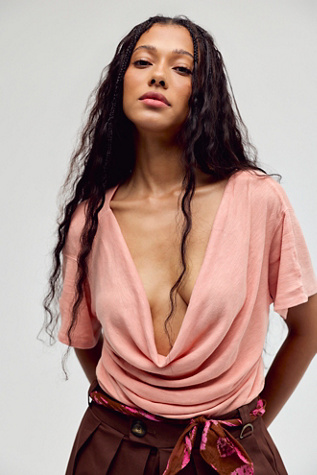 We The Free Waterfall Cowl-Neck Top