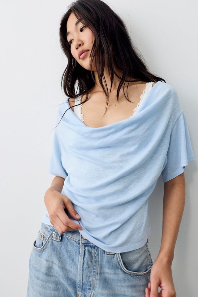 We The Free Waterfall Cowl-Neck Top #2