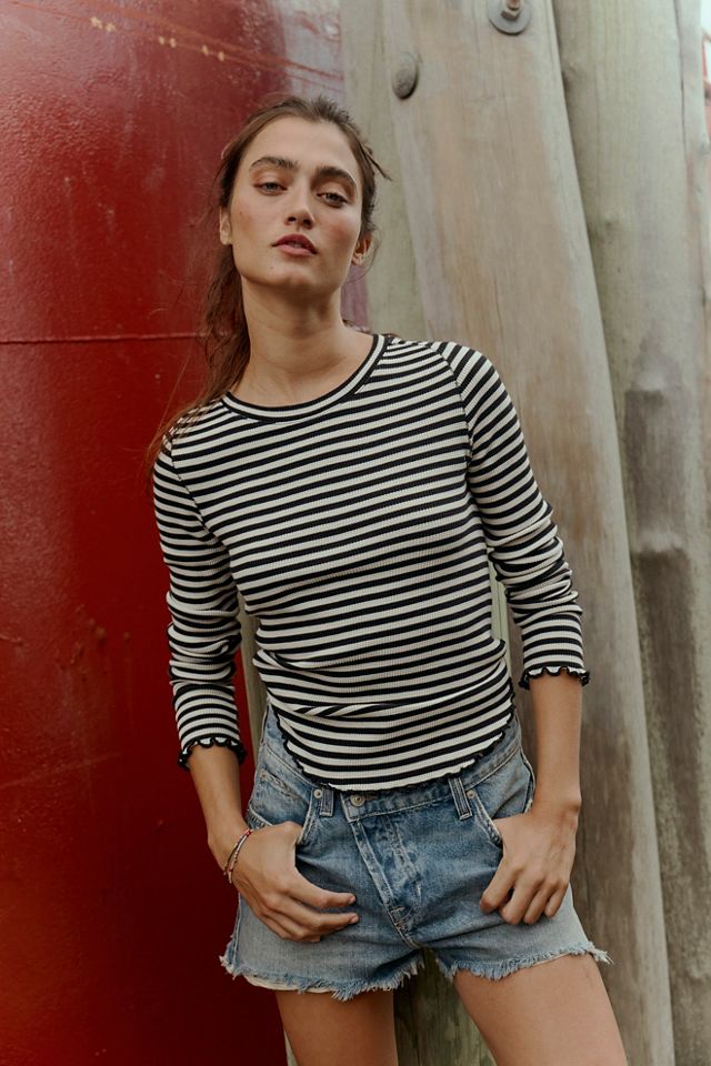 We The Free Easy Does It Striped Tee #1