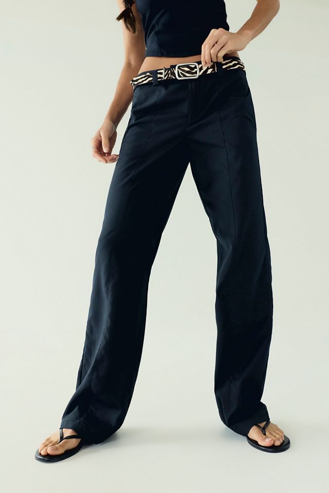 Set On You Slim Solid Trousers #1