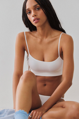 Call Me Cute Longline Bralette by Intimately at Free People in Clean Ivory, Size: XS/S