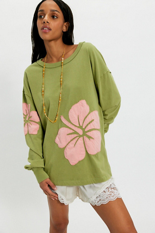 Ragabond Hibiscus Moon Long Sleeve Tee | Free People