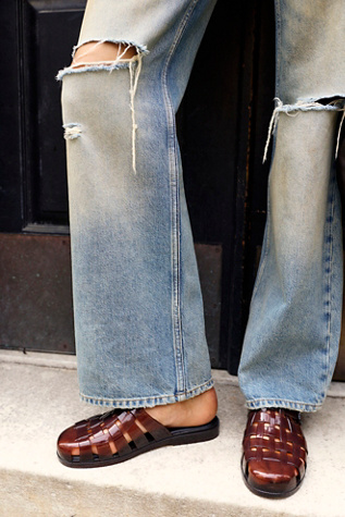 Melissa Possession Jelly Mules at Free People in Brown, Size: US 10
