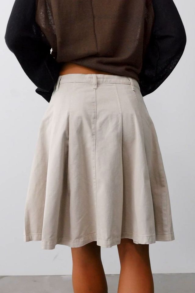 MADISONBLUE Chino Pleated Skirt サイズ2 Chino Pleated Midi Skirt | Free People