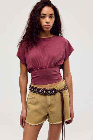 Ralphie Tee at Free People in Dionysus, Size: Medium