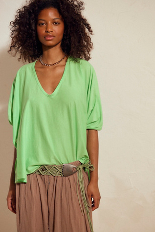 Kaiya Top by free-est at Free People in Exotic Green, Size: XS