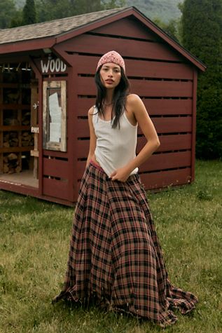 Ives Mid-Rise Pull-On Maxi Skirt