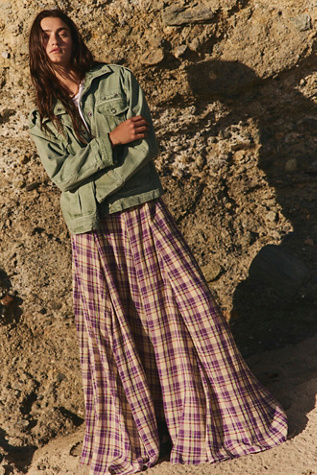 Ives Maxi Skirt at Free People in Yellow Combo, Size: Medium