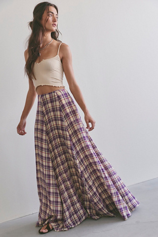 Ives Maxi Skirt at Free People in Yellow Combo, Size: Small