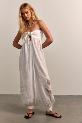 Poolside One-Piece Jumpsuit by Free People in White, Size: XL