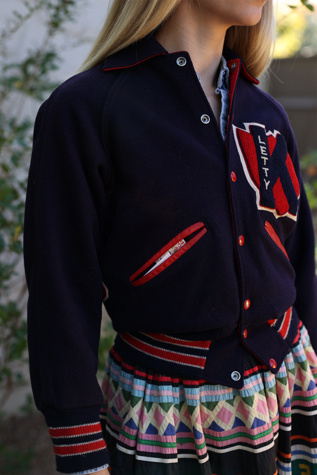 Vintage Speedline Varsity Jacket by Lauren Owen of Texas