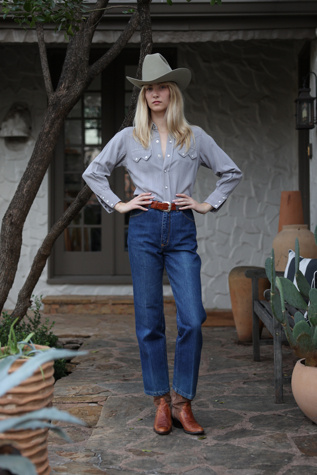 Vintage 1970s Gloria Vanderbilt High-Waist Straight Leg Jeans by Lauren Owen of Texas
