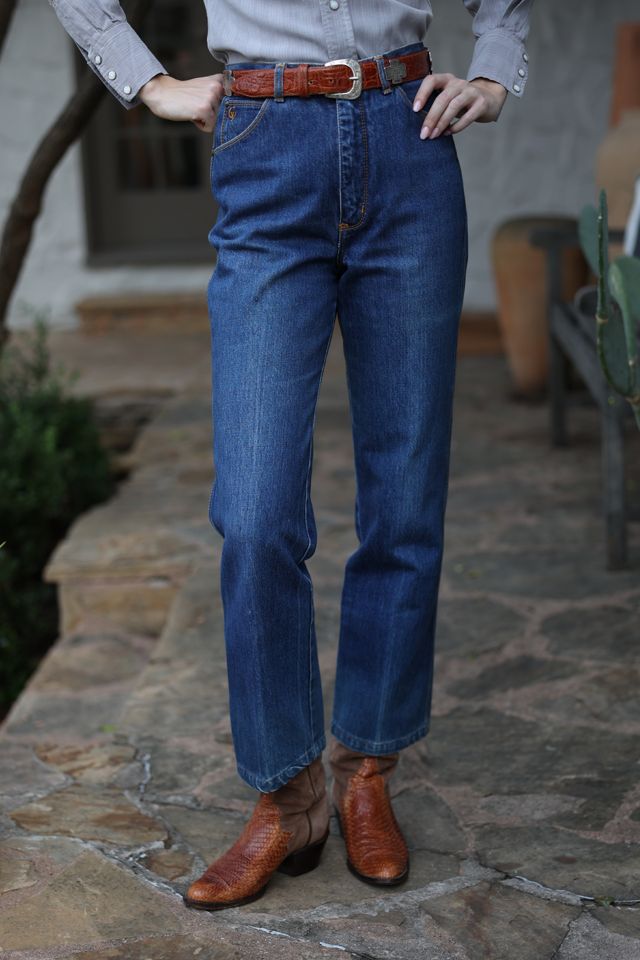 Vintage 1970s Gloria Vanderbilt High-Waist Straight Leg Jeans by Lauren Owen of Texas #1