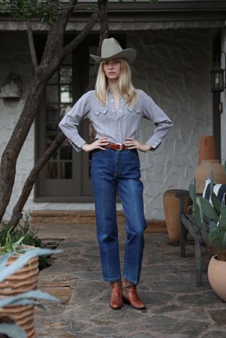 Vintage 1970s Gloria Vanderbilt High-Waist Straight Leg Jeans by Lauren Owen of Texas