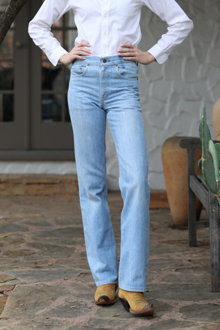 Vintage Levi's Orange Tab High-Rise Bootleg Light Wash Jeans by Lauren Owen of Texas