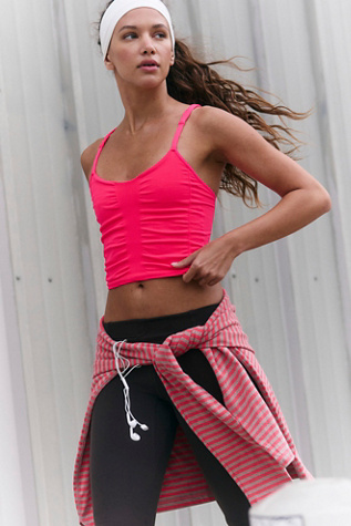 Good Karma Tapered Strap Cami Top by FP Movement at Free People in Electric Sunset, Size: M/L