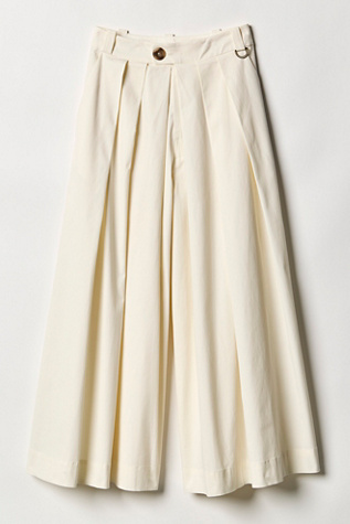Женские брюки Free People Lasting Impression Wide-Leg, цвет: Кокосовое молоко — фото 7