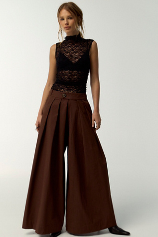 Lasting Impression Wide-Leg Trousers by Free People