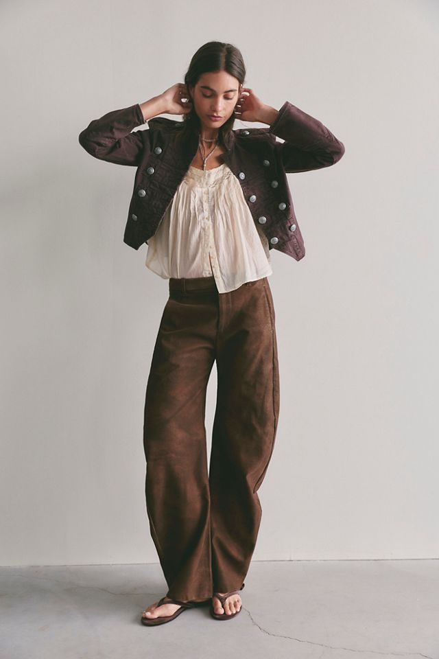 We The Free Spotlight Vegan Suede Trousers #1