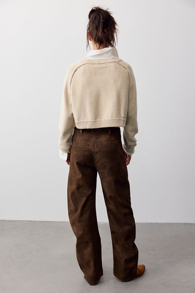 We The Free Spotlight Vegan Suede Trousers #1