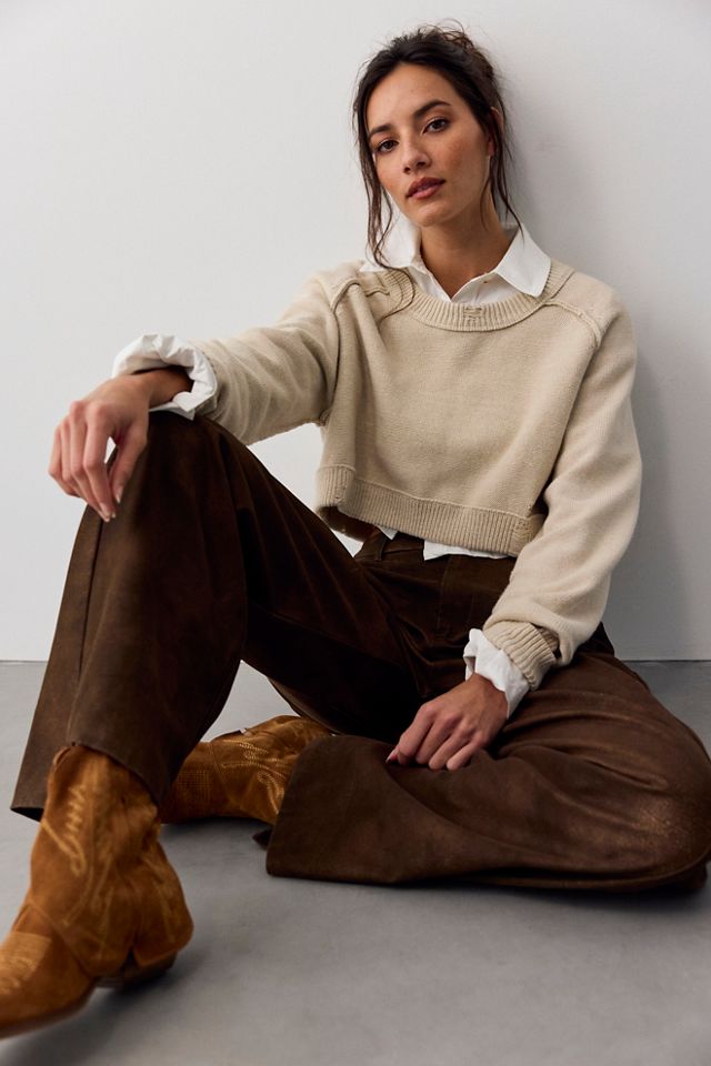 We The Free Spotlight Vegan Suede Trousers #3