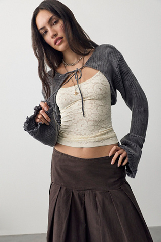 Dafne Knit Cropped Bolero Sweater