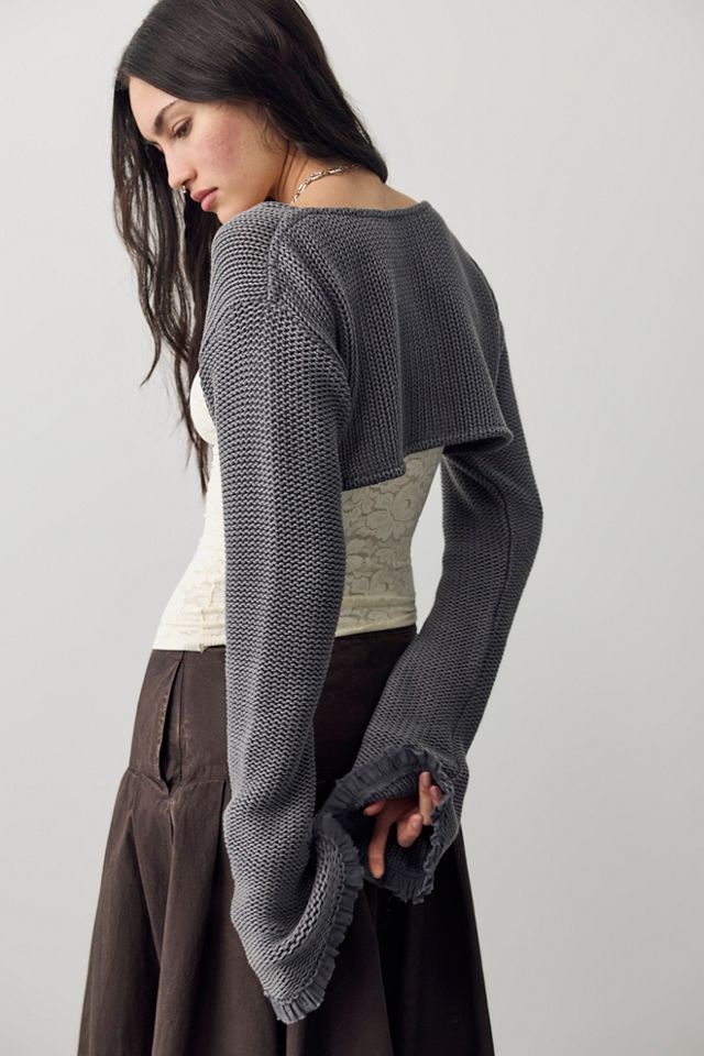 Dafne Knit Cropped Bolero Sweater #1