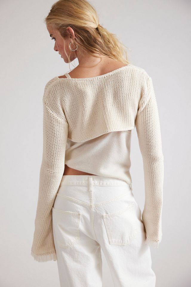 Dafne Knit Cropped Bolero Sweater #2
