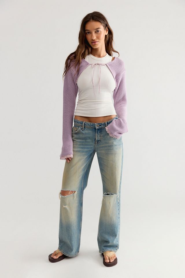 Dafne Knit Cropped Bolero Sweater #3