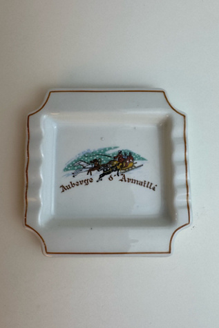 Vintage Auberge d’Armaville French Porcelain Ashtray, selected by Stagecoach Home Design LLC
