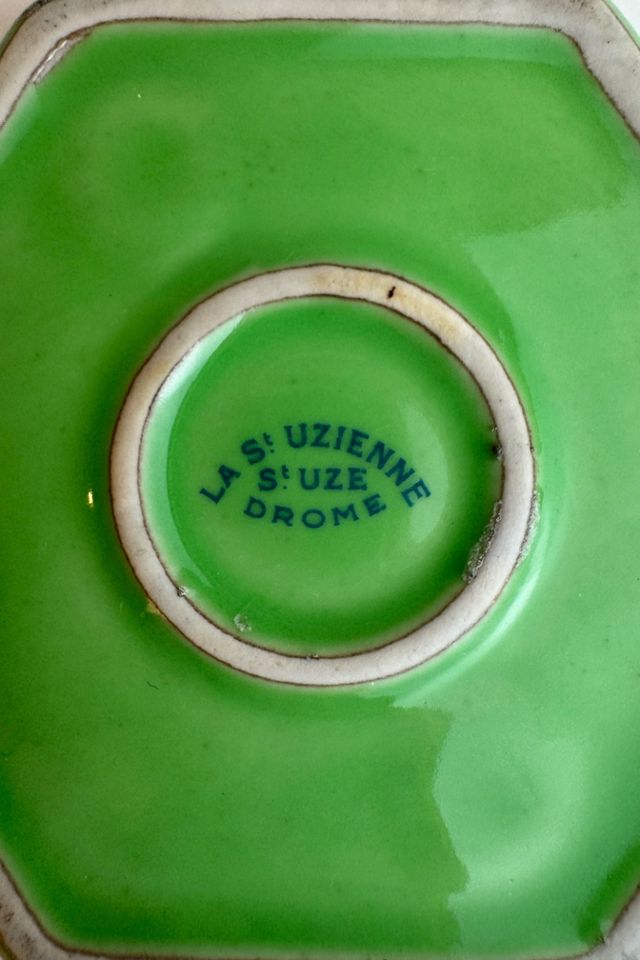 Vintage Café de la Paix Hexagonal Ceramic Ashtray, selected by Stagecoach Home Design LLC #3