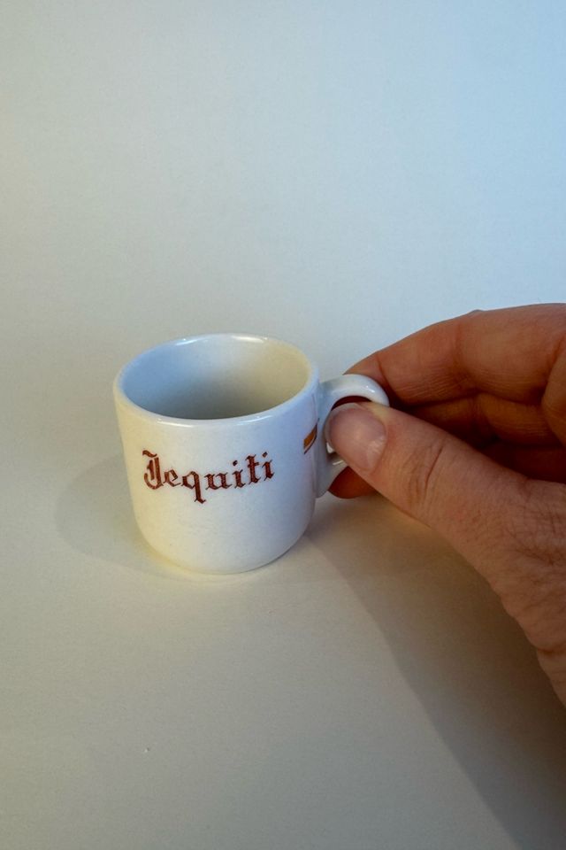 Vintage Jequiti Brazilian Porcelain Espresso Cup, selected by Stagecoach Home Design LLC #1