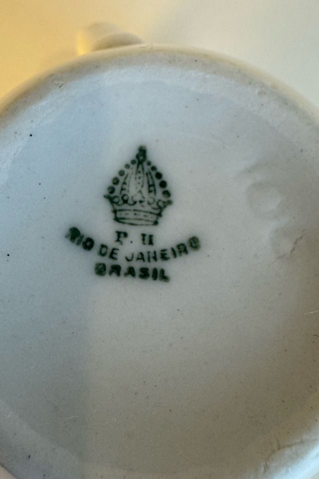 Vintage Jequiti Brazilian Porcelain Espresso Cup, selected by Stagecoach Home Design LLC #2