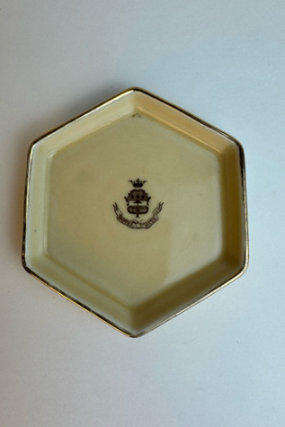 Vintage Hôtel Ritz Paris Hexagonal Porcelain Ashtray, selected by Stagecoach Home Design LLC