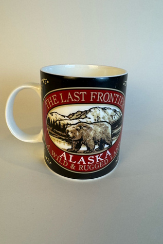 Vintage Alaska “The Last Frontier” Bear Graphic Ceramic Mug, selected by Stagecoach Home Design LLC