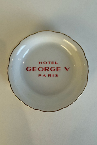 Vintage Hôtel George V Paris Porcelain Ashtray, selected by Stagecoach Home Design LLC