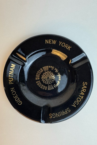 Vintage Saritoga Springs Gideon Putnam Hotel Porcelain Ashtray, selected by Stagecoach Home Design LLC