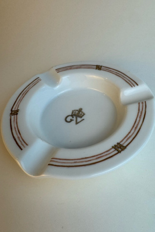 Vintage Théodore Haviland Limoges Ashtray with Gold Detailing, selected by Stagecoach Home Design LLC