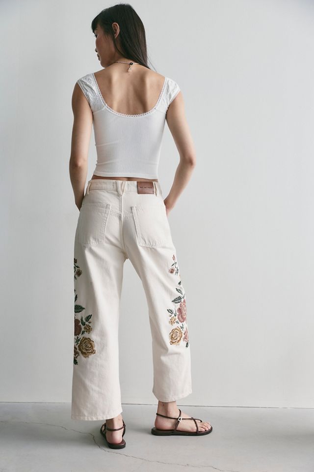 We The Free Willow Cross Stitch Embroidered Jeans #2